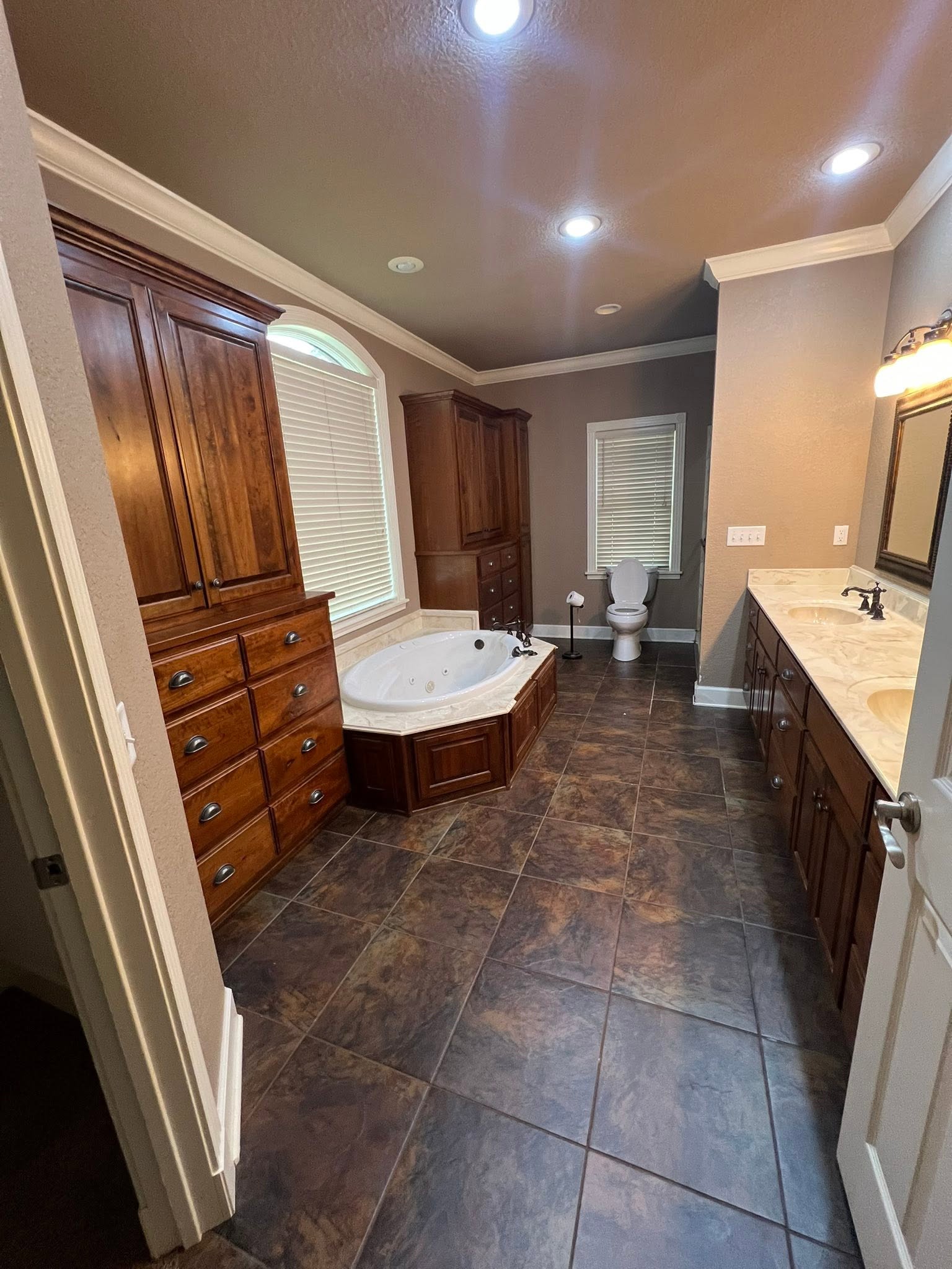 Bathroom and closet before remodel by Mayfield Construction